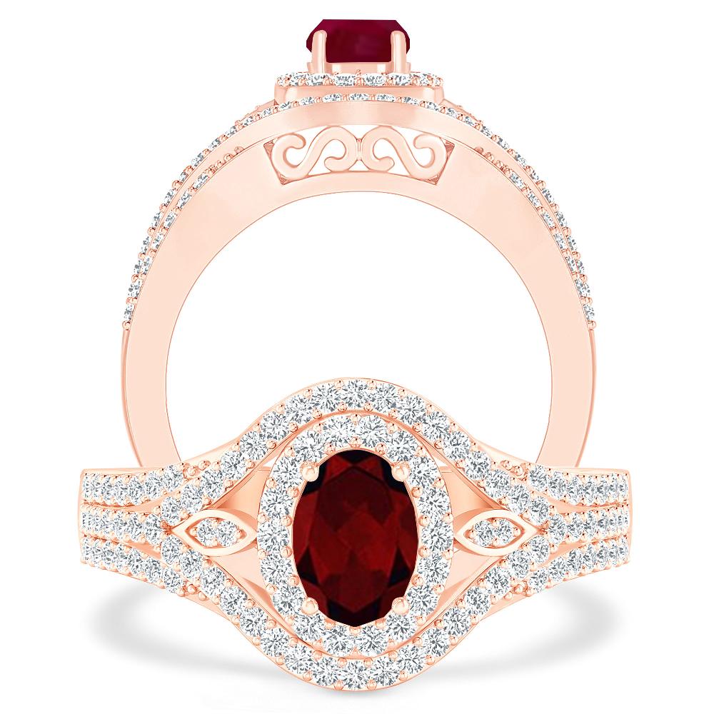 Rose Gold - Garnet