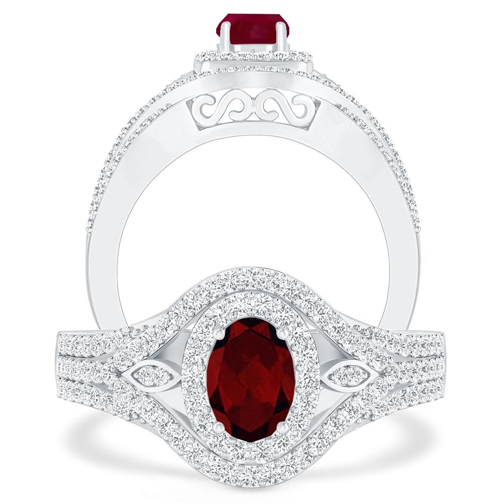White Gold - Garnet