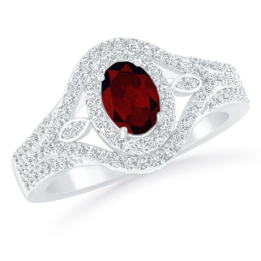 White Gold - Garnet