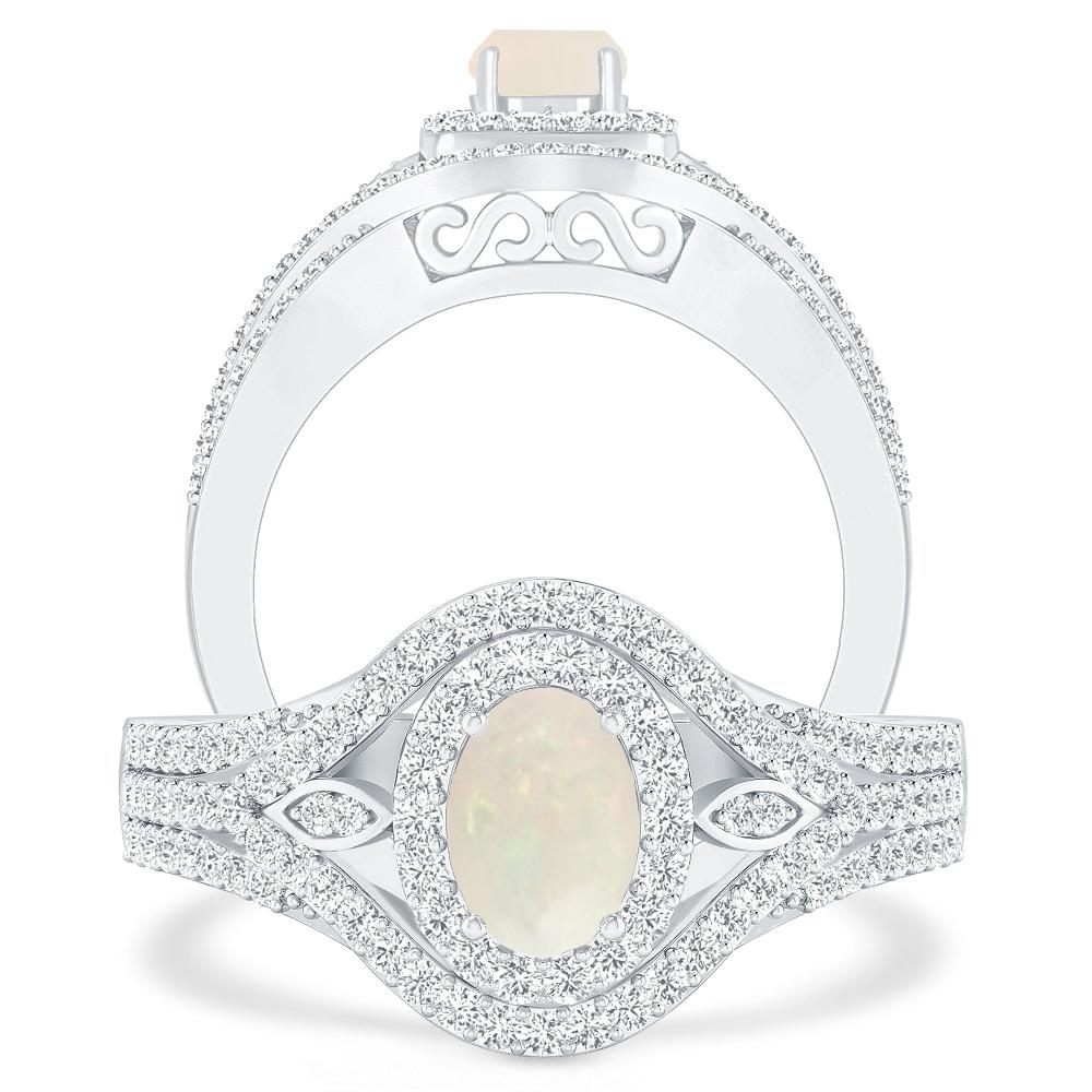 White Gold - Opal