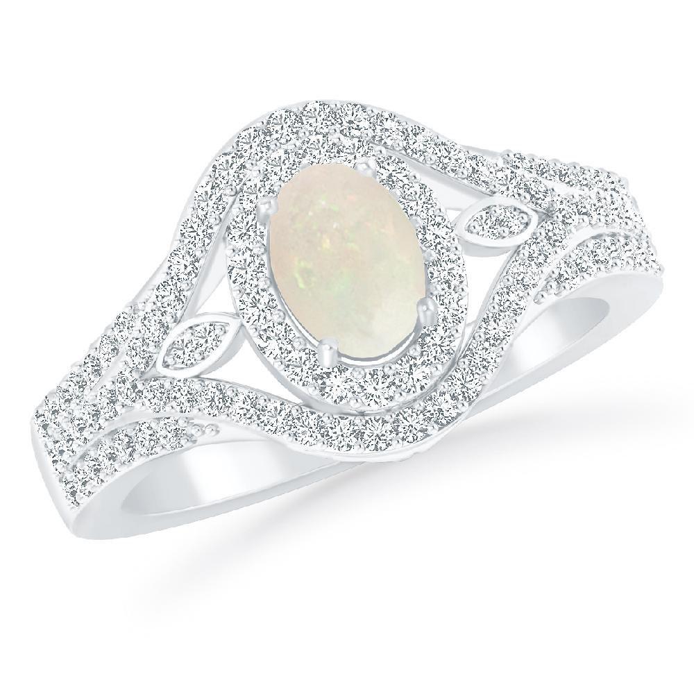 White Gold - Opal