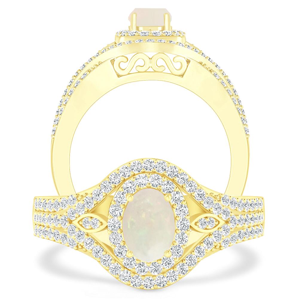Yellow Gold - Opal