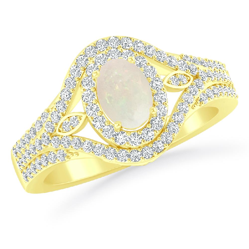 Yellow Gold - Opal