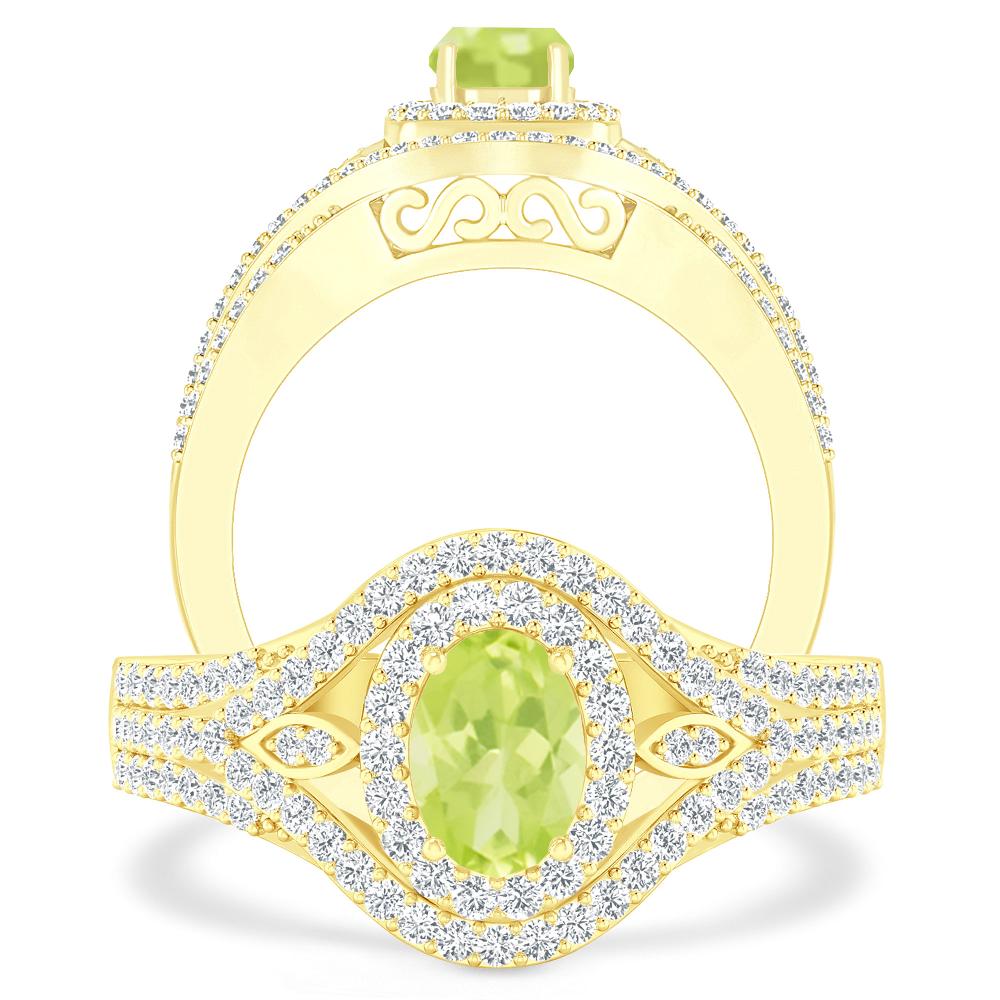 Yellow Gold - Peridot