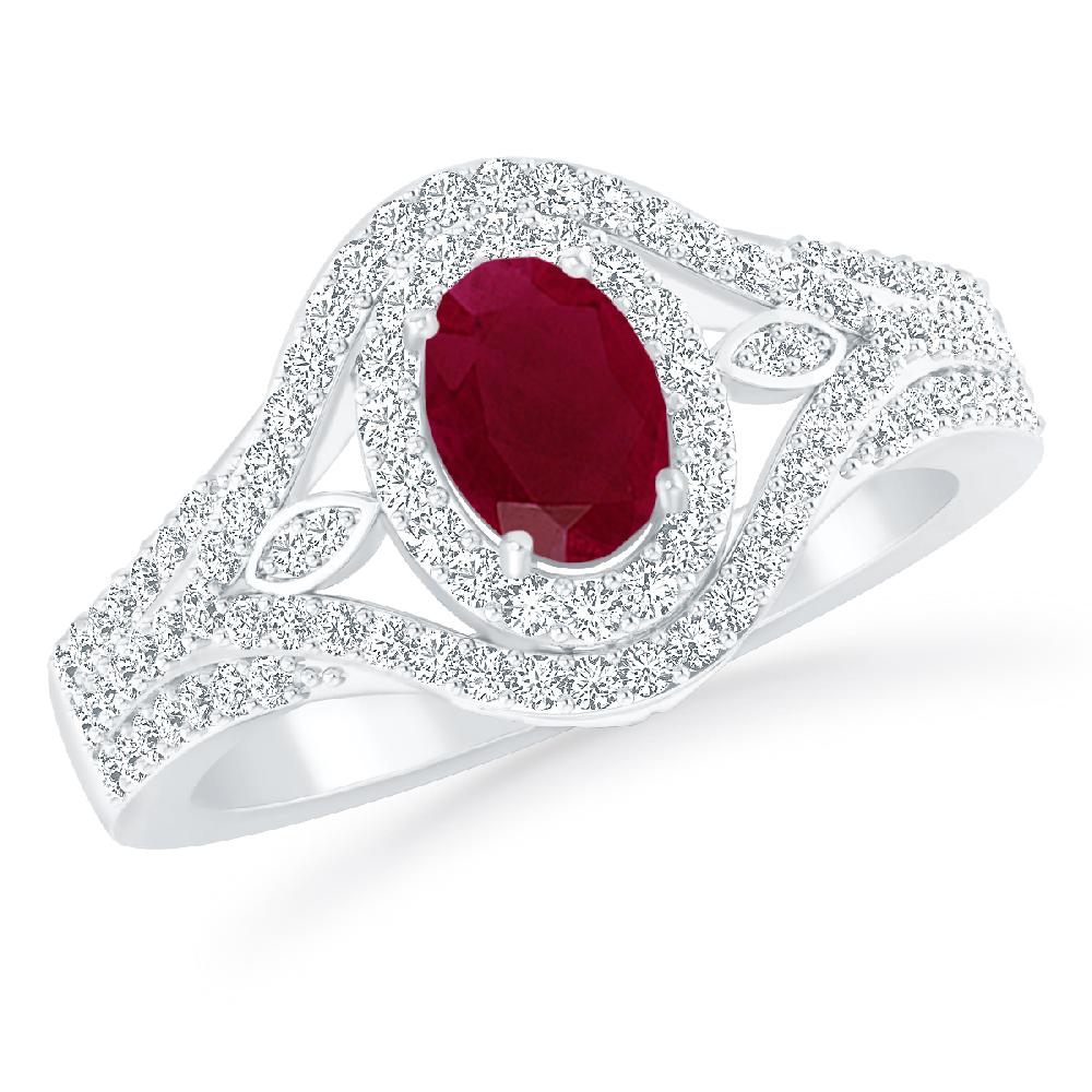 White Gold - Ruby