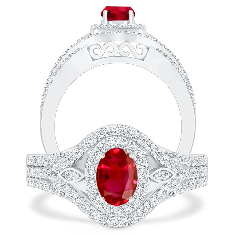 White Gold - Ruby