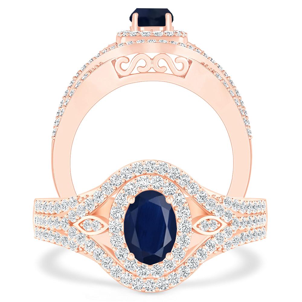 Rose Gold - Sapphire