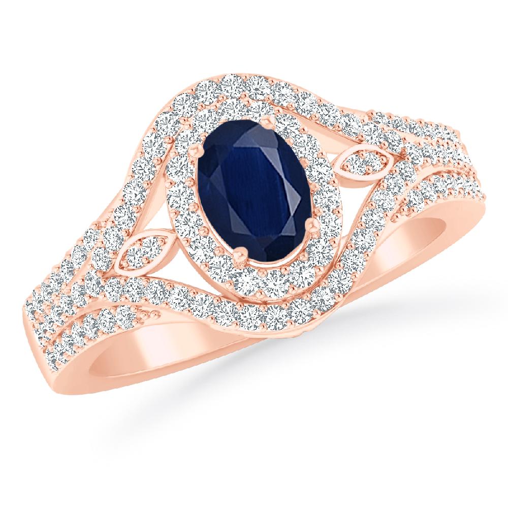 Rose Gold - Sapphire