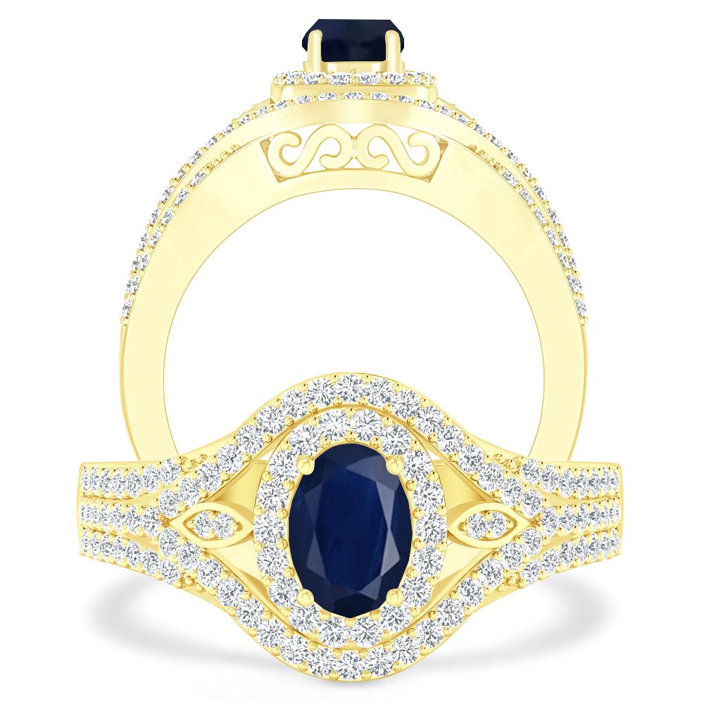 Yellow Gold - Sapphire