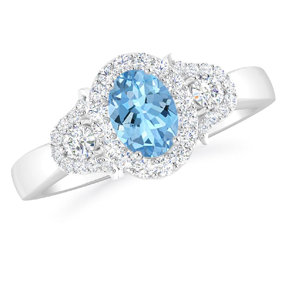 White Gold - Aquamarine