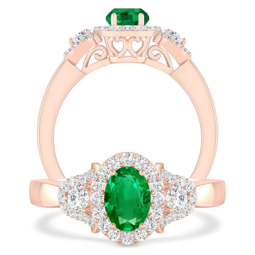Rose Gold - Emerald