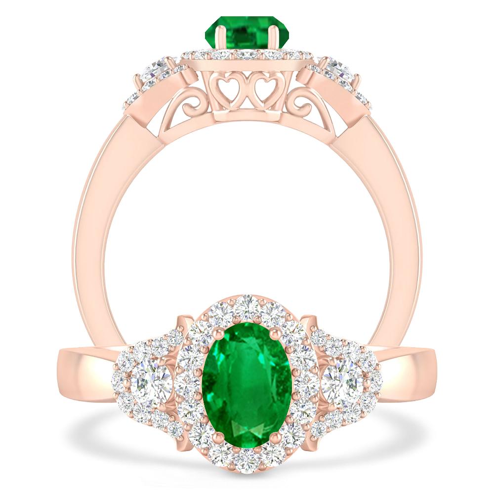 Rose Gold - Emerald