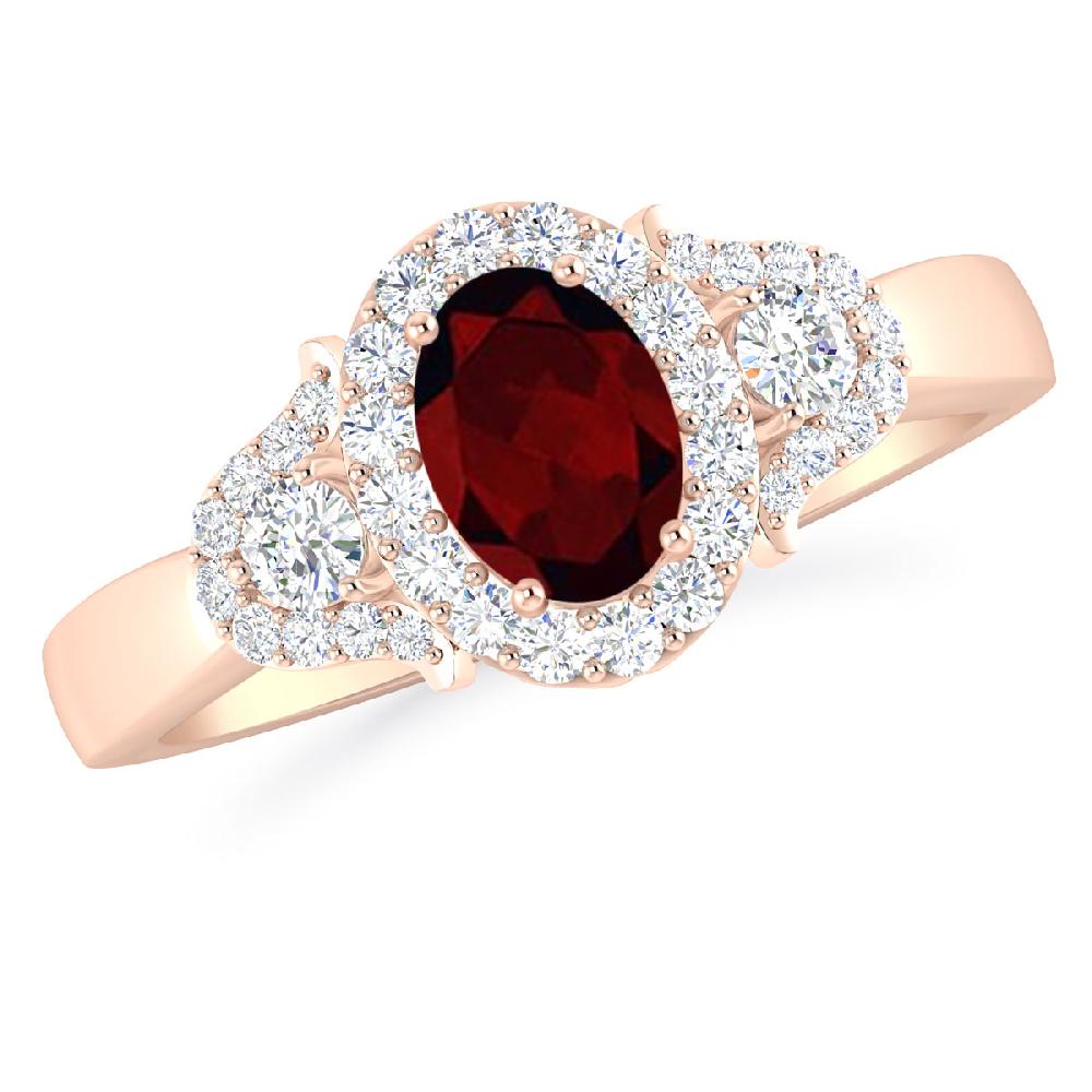 Rose Gold - Garnet