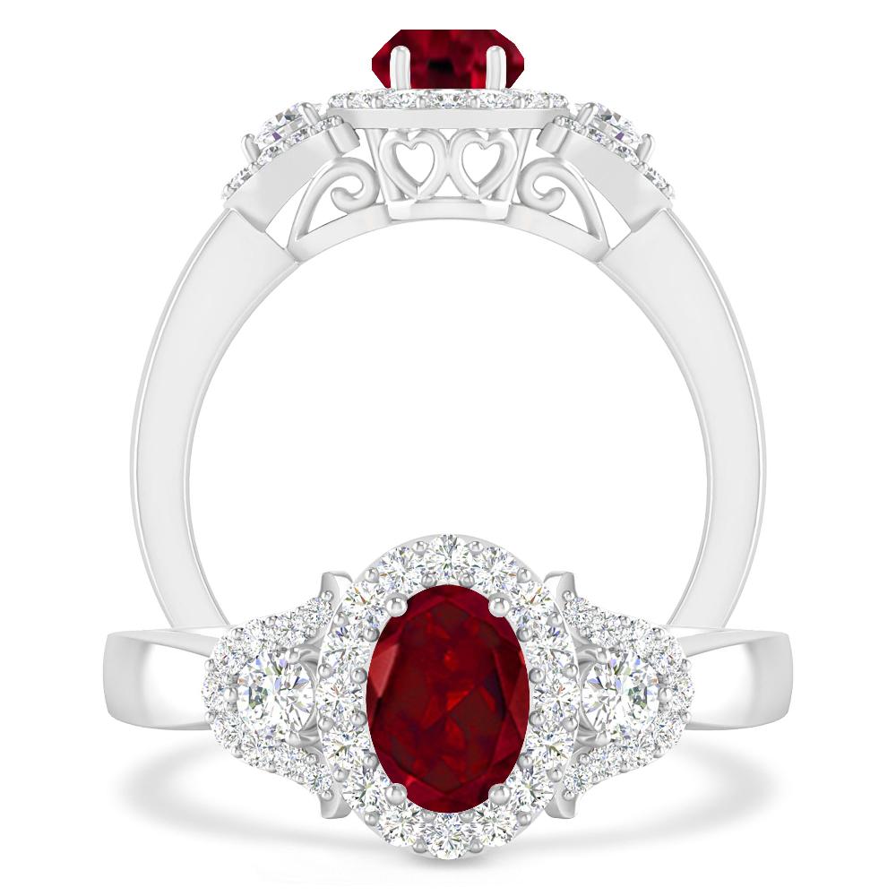 White Gold - Garnet