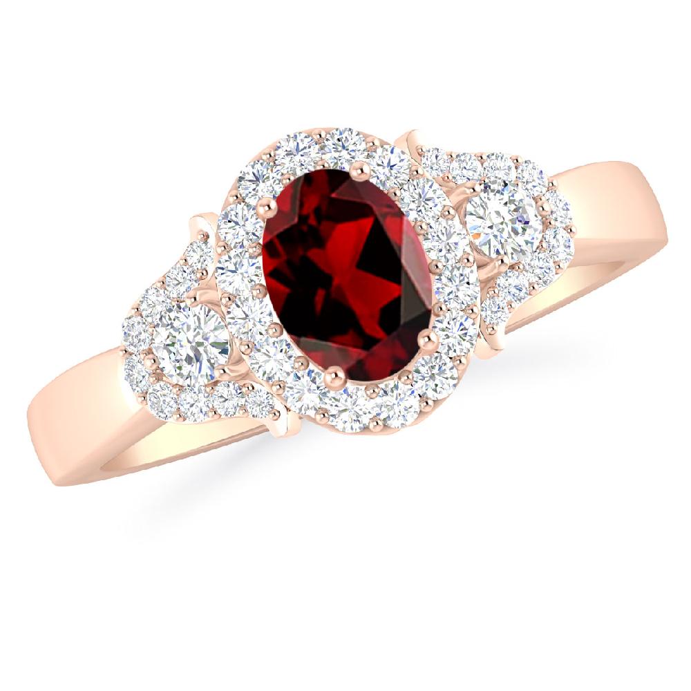 Rose Gold - Garnet