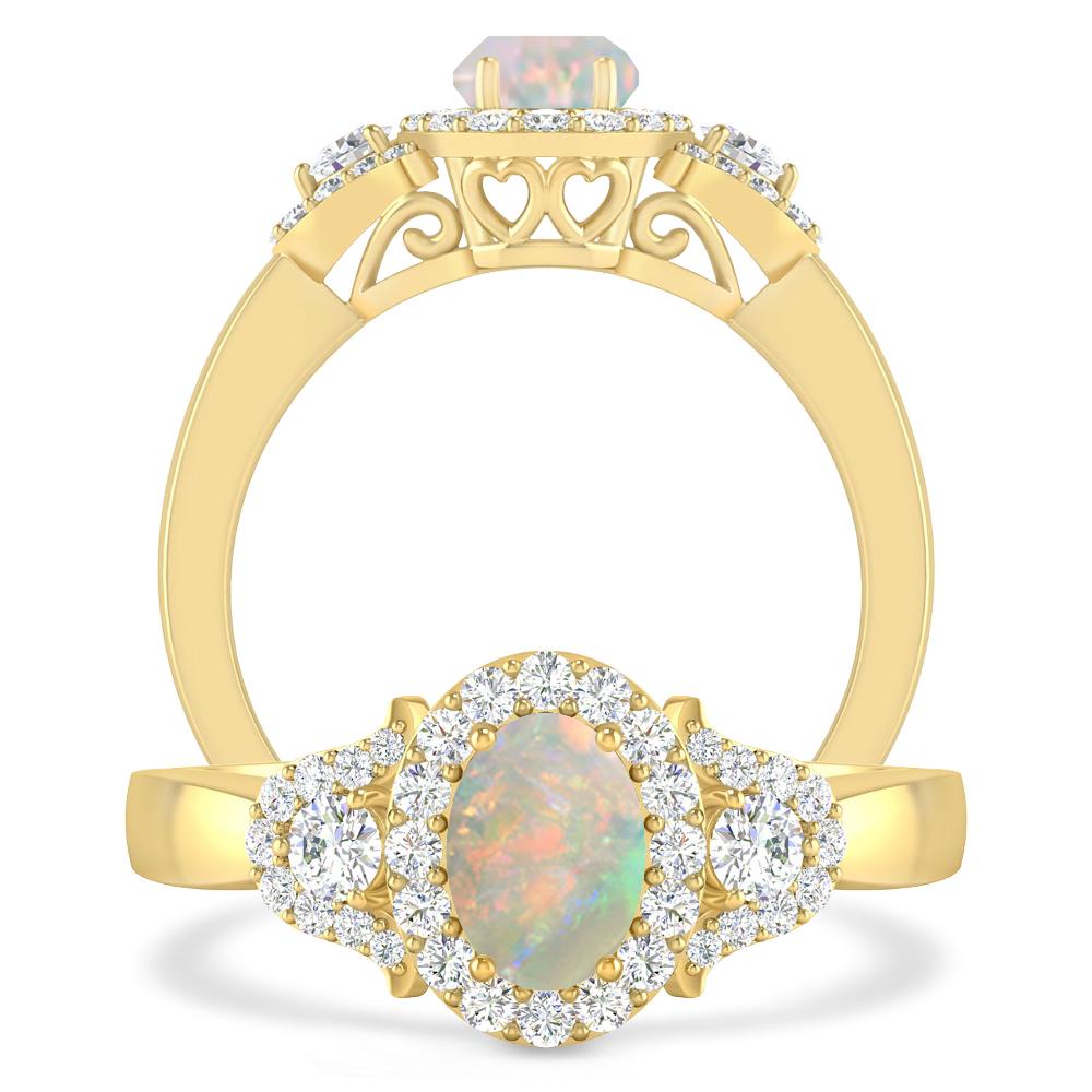 Yellow Gold - Opal