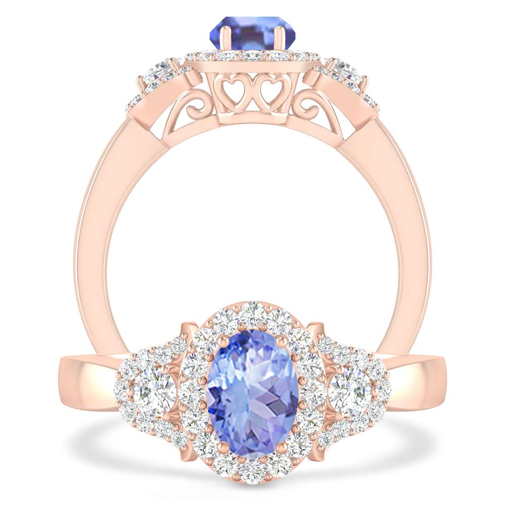 Rose Gold - Tanzanite