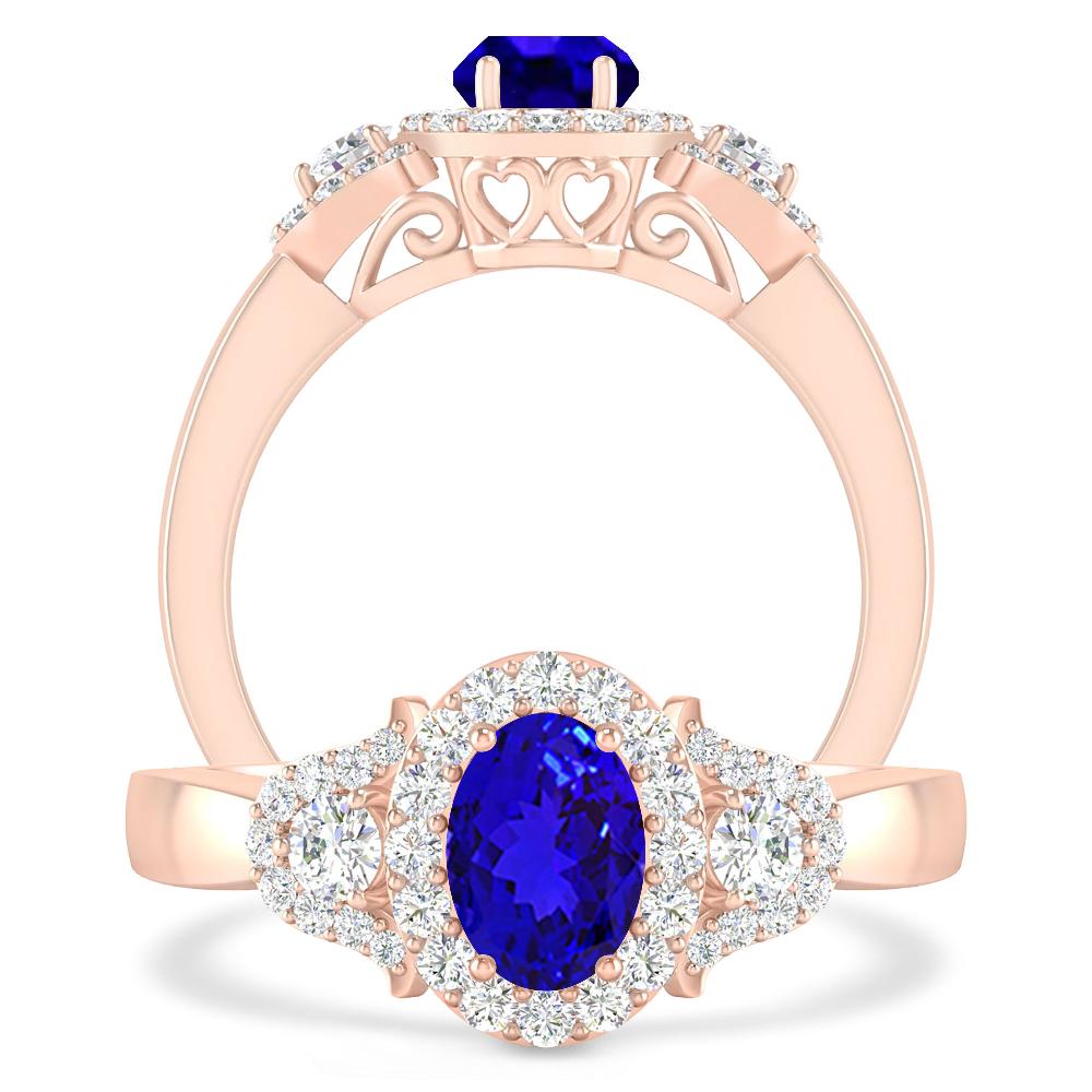 Rose Gold - Tanzanite