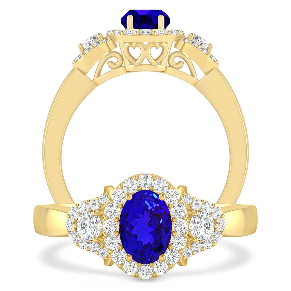 Yellow Gold - Tanzanite