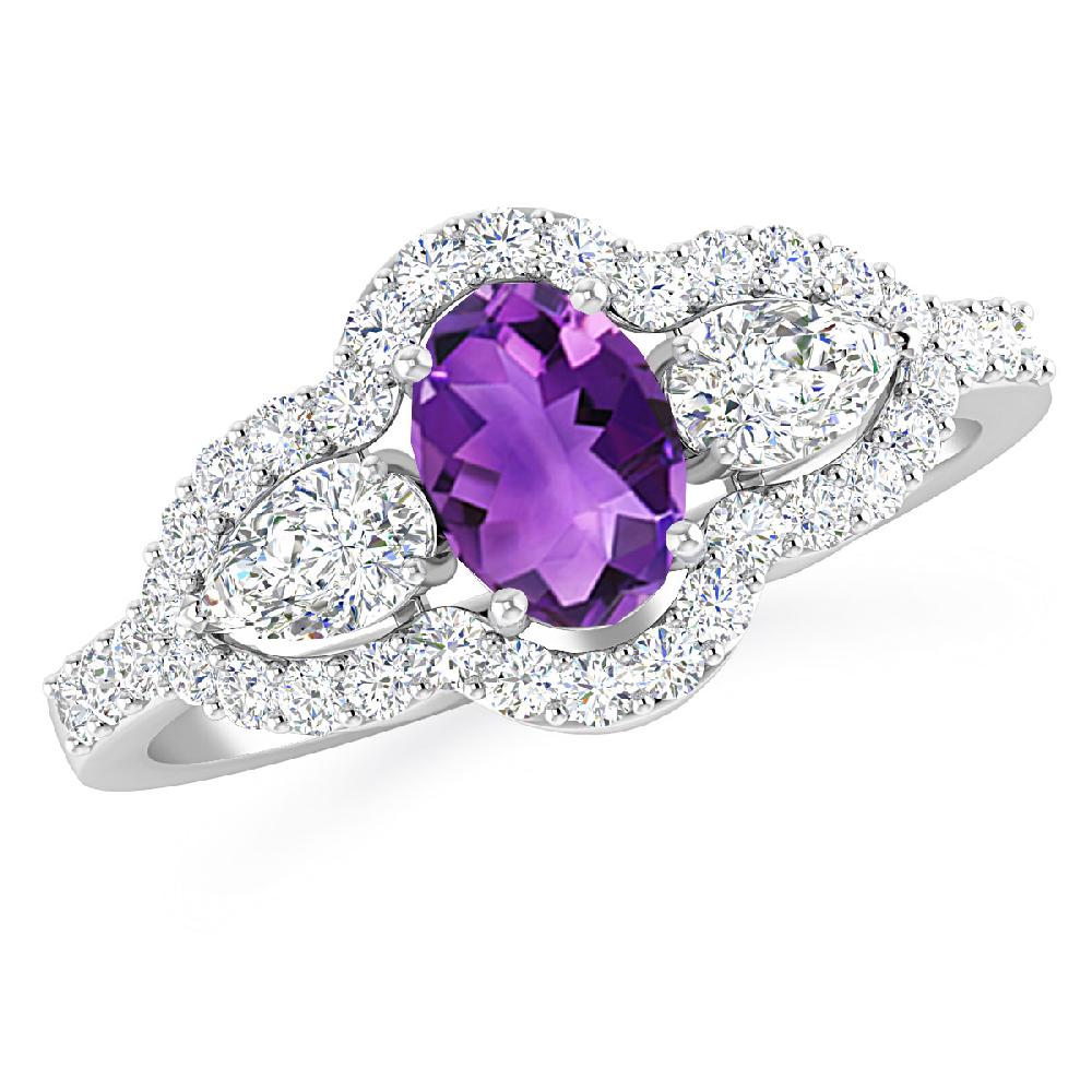 White Gold - Amethyst