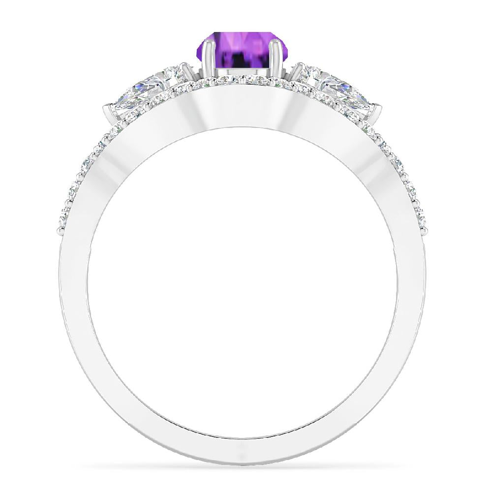 White Gold - Amethyst