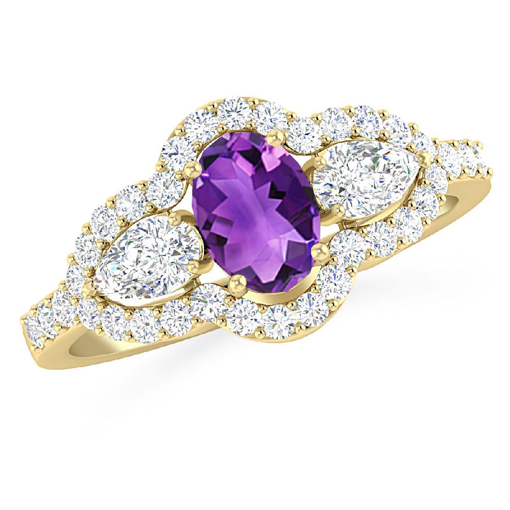 Yellow Gold - Amethyst