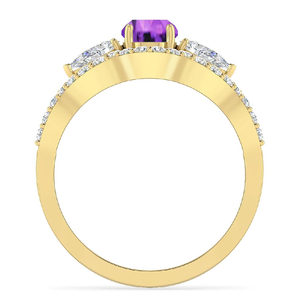 Yellow Gold - Amethyst