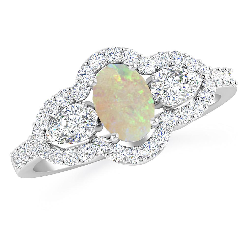 White Gold - Opal