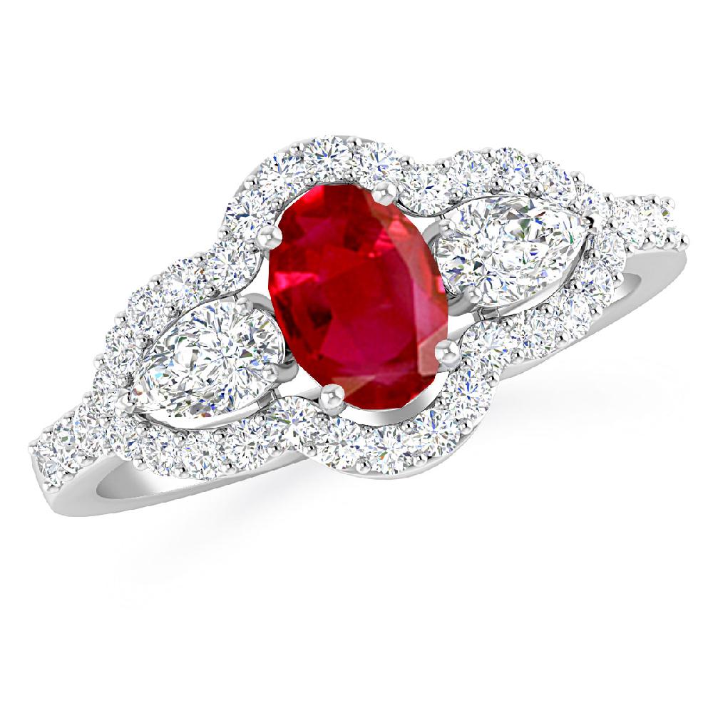 White Gold - Ruby