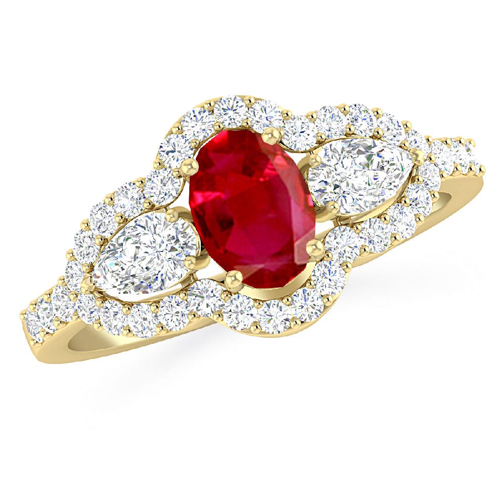 Yellow Gold - Ruby