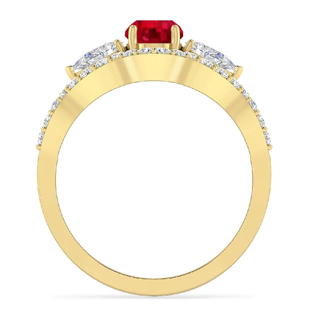 Yellow Gold - Ruby