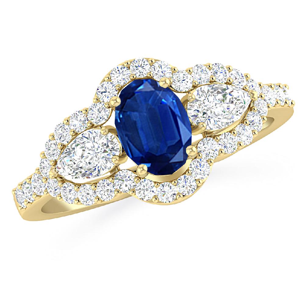 Yellow Gold - Sapphire