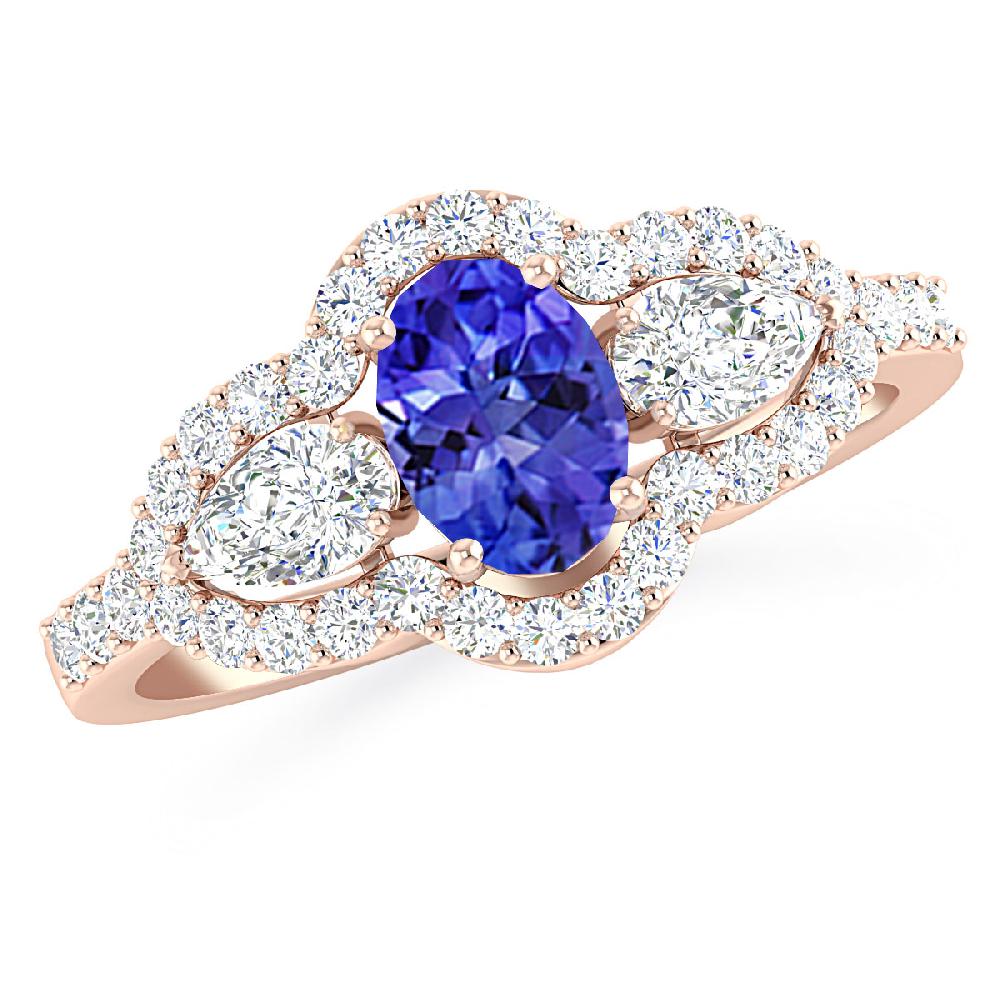 Rose Gold - Tanzanite