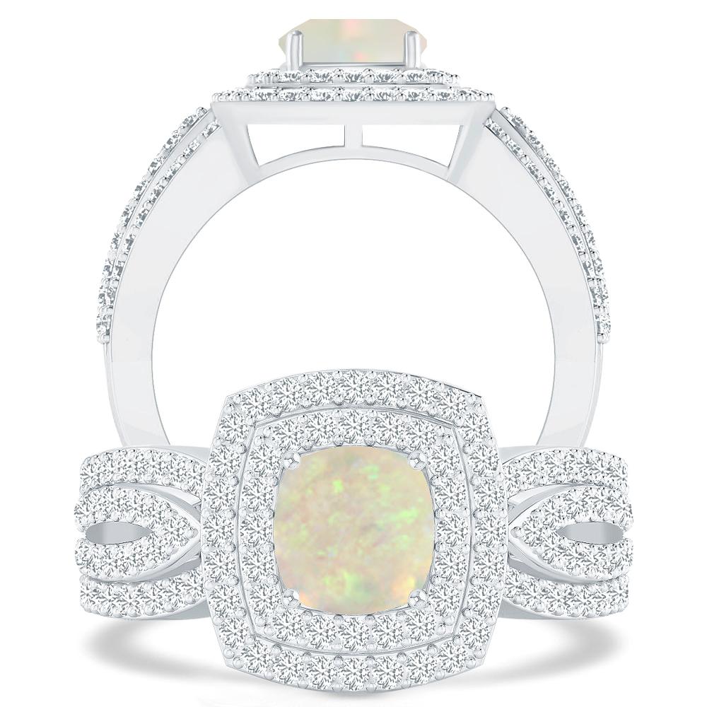 White Gold - Opal