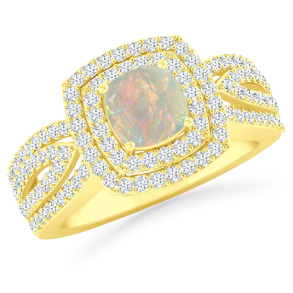 Yellow Gold - Opal