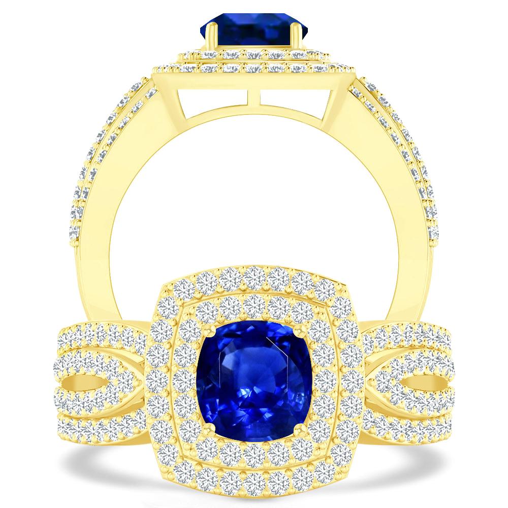 Yellow Gold - Sapphire