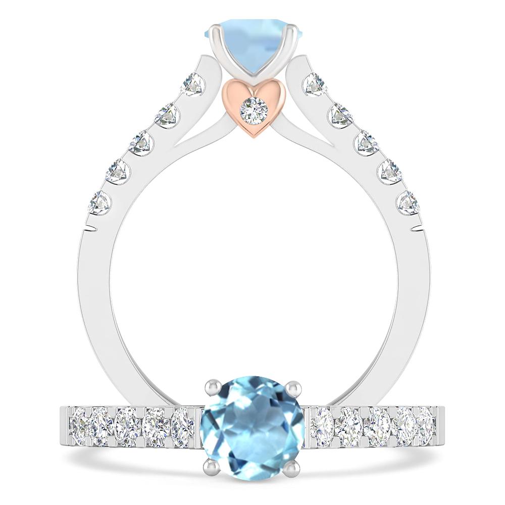 White Gold - Aquamarine