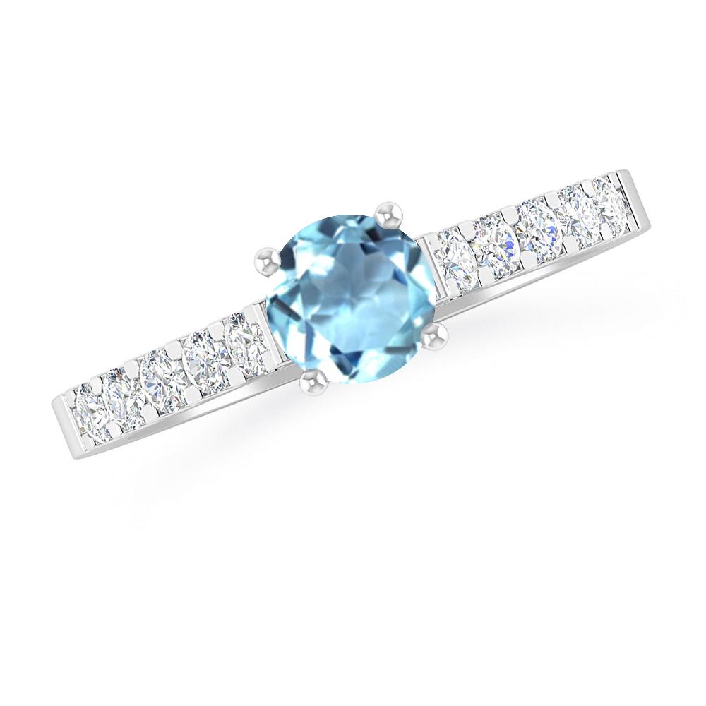 White Gold - Aquamarine