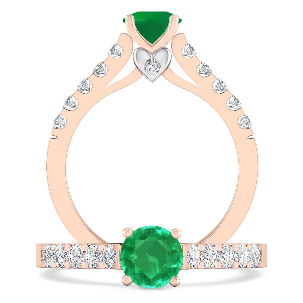 Rose Gold - Emerald