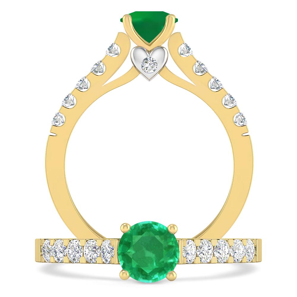 Yellow Gold - Emerald