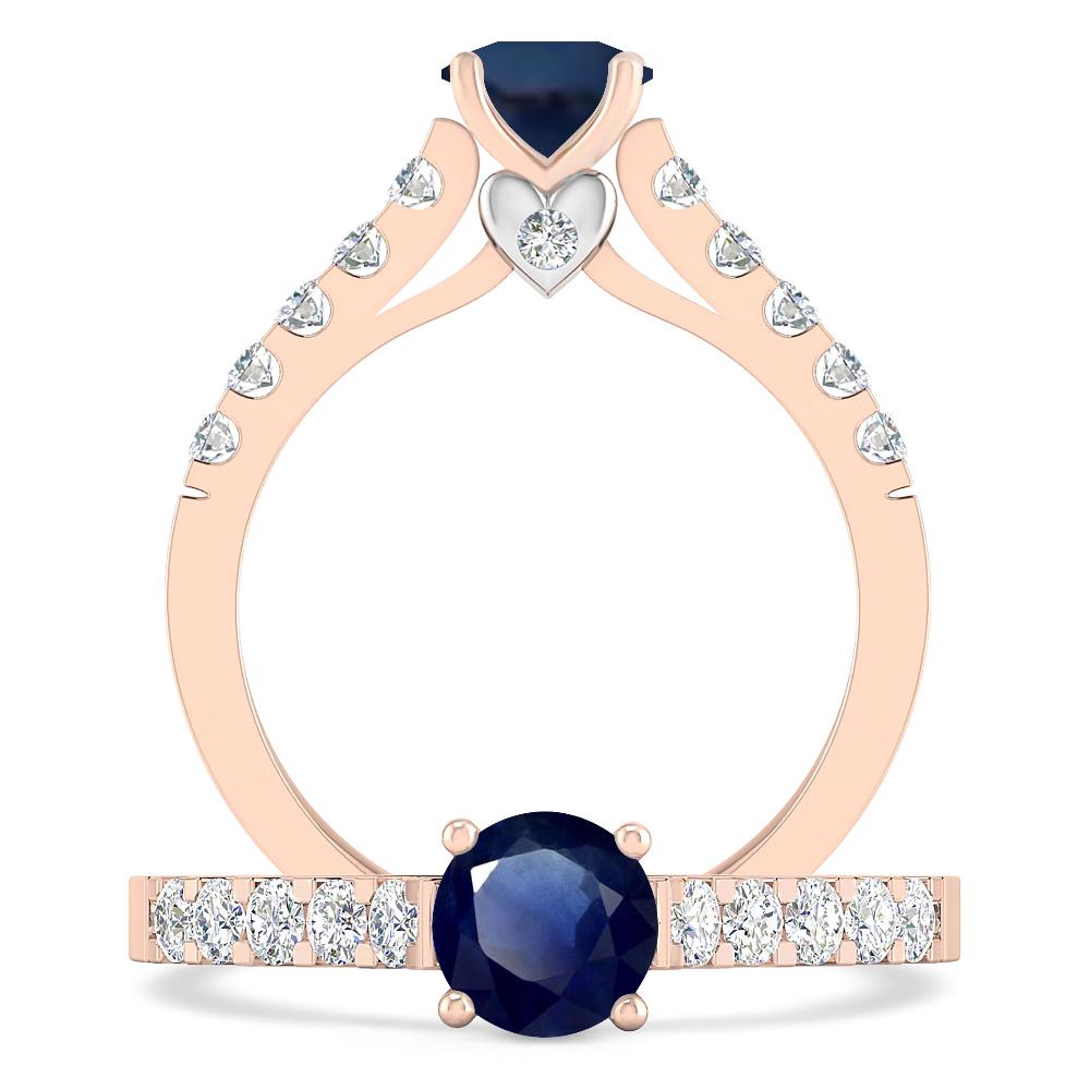 Rose Gold - Sapphire