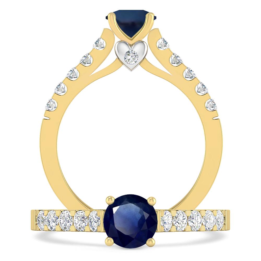 Yellow Gold - Sapphire