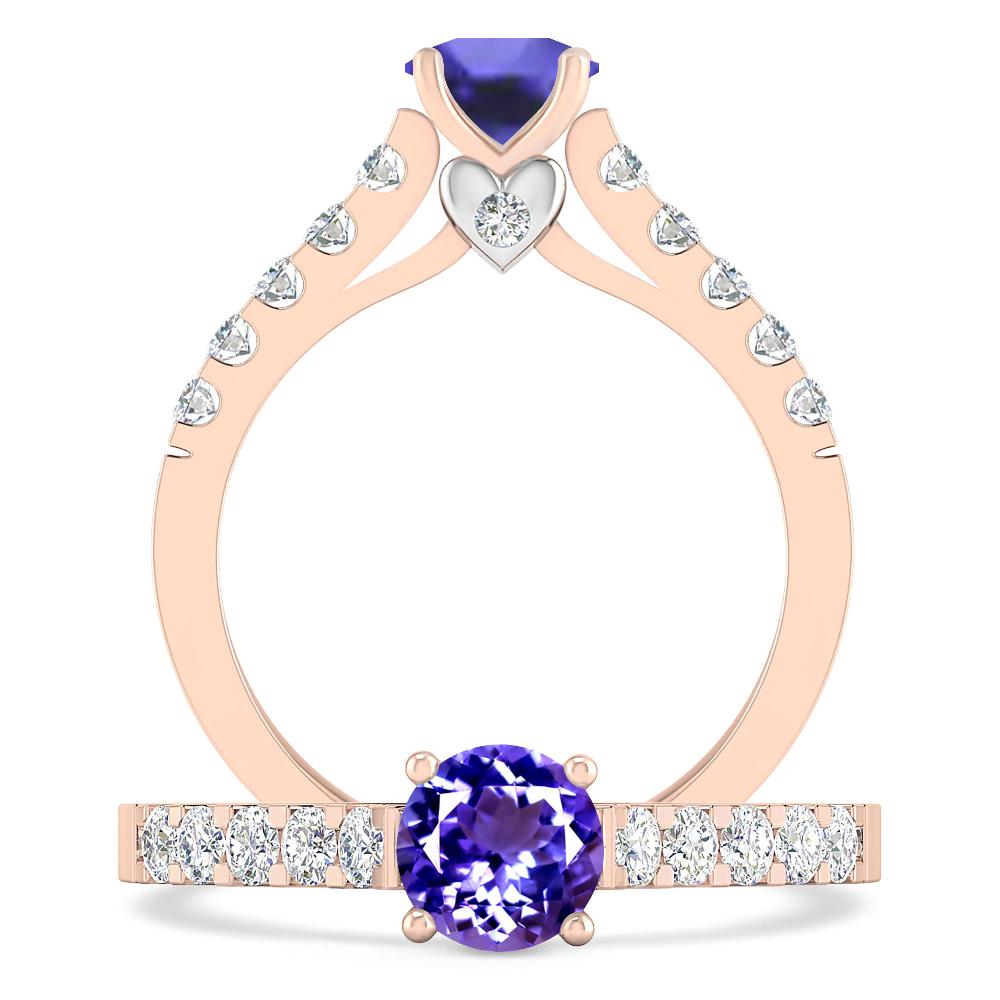 Rose Gold - Tanzanite