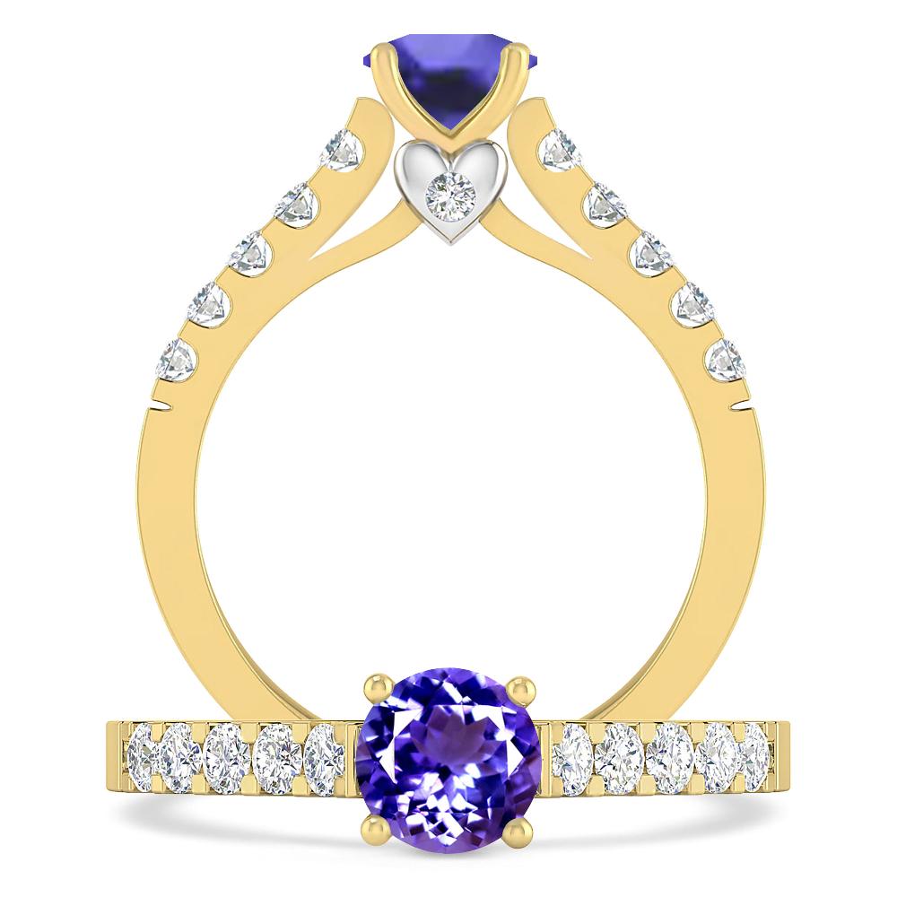 Yellow Gold - Tanzanite