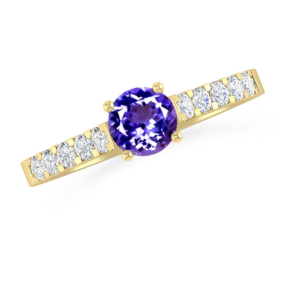 Yellow Gold - Tanzanite
