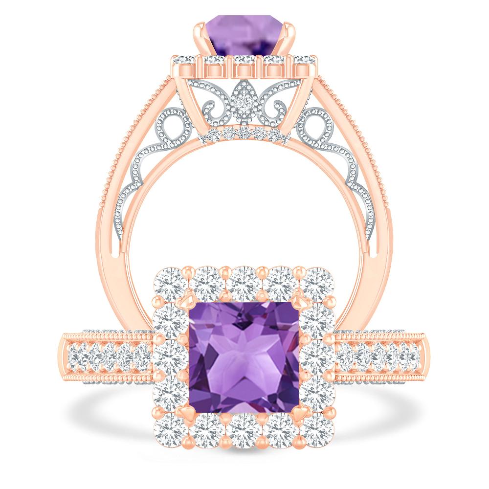 Rose Gold - Amethyst