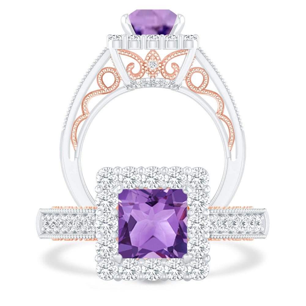 White Gold - Amethyst