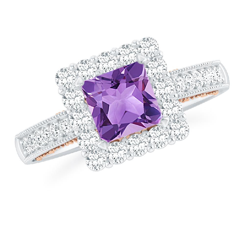 White Gold - Amethyst