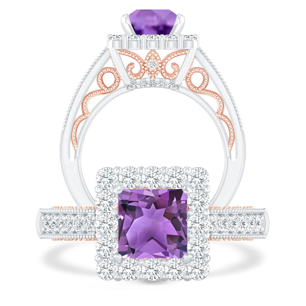 White Gold - Amethyst