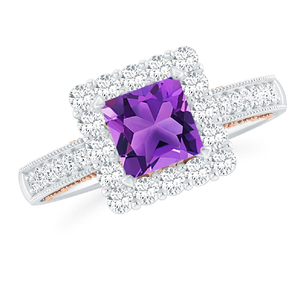 White Gold - Amethyst